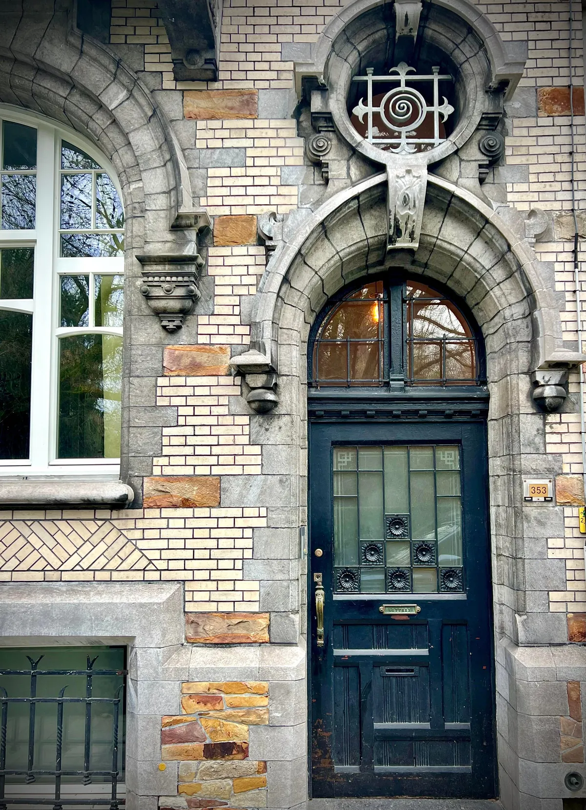 Beautiful doors in Ghent Belgium
