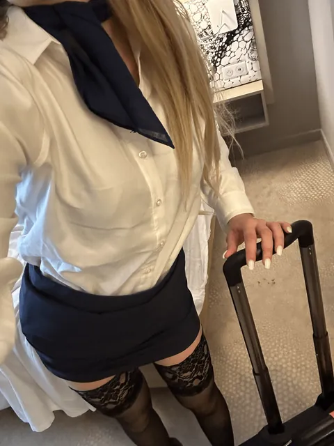 as a flight attendant it’s my job to wear tight skirts