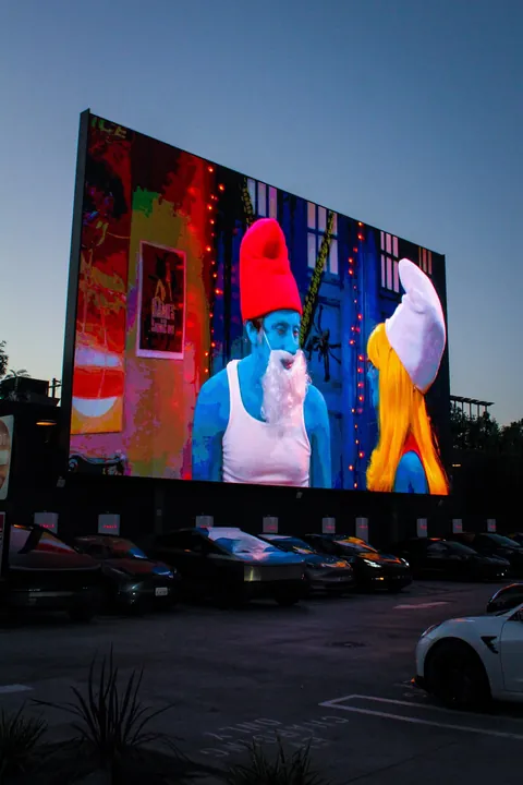 [OC] Outside the Tesla Diner in Hollywood, Friday Oct. 3