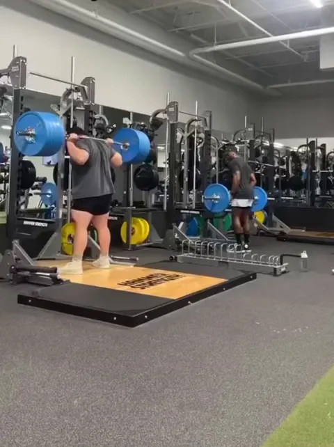 The squat was impressive enough