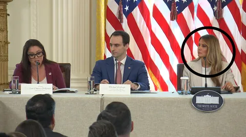 First Lady Melania Trump Hosts a Meeting of the White House Task Force on AI Education