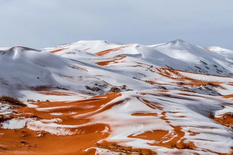 🔥 Snow in the Sahara Desert 🔥