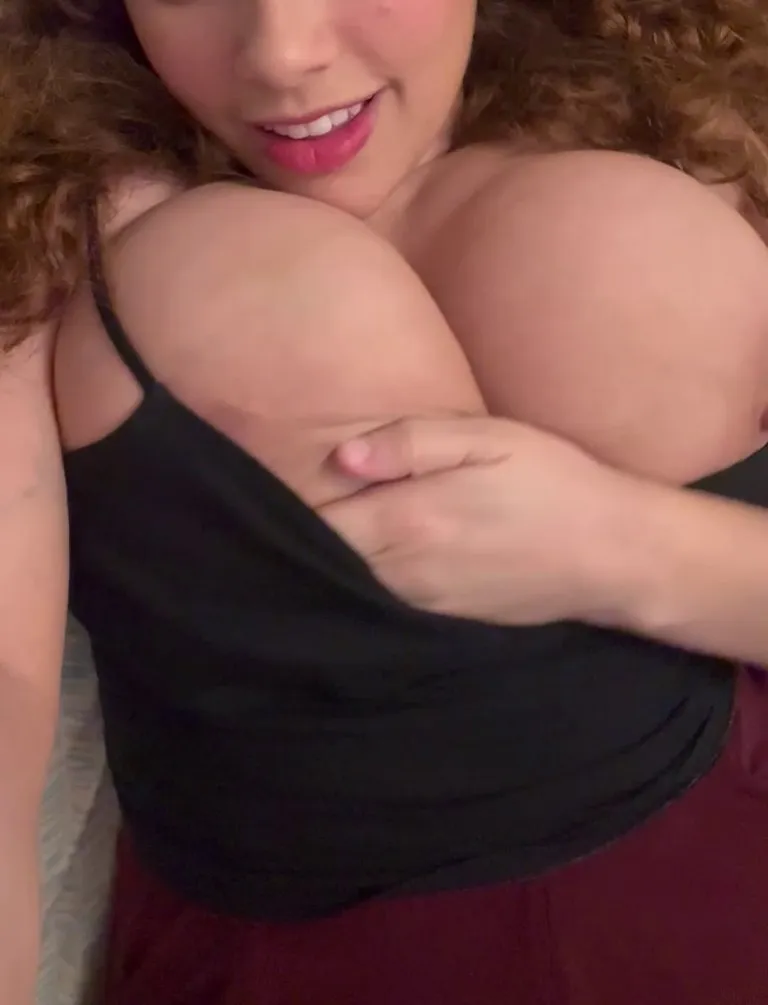 You already knew how huge they were… even before I let them out of my shirt