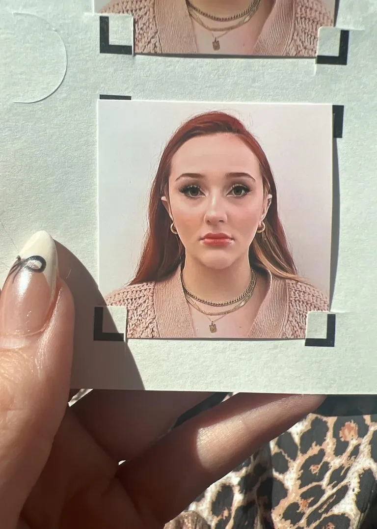 makeup for the passport photo… vs the passport photo