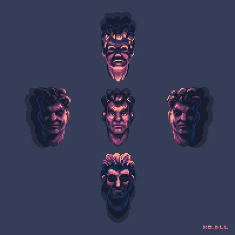 Face shadows study