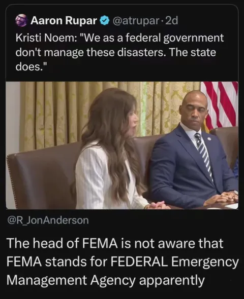 FEMA Chief Clueless