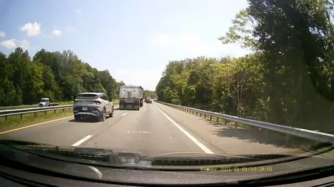 [OC] Impatient Idiot Gets Sideswiped by Tractor Trailer