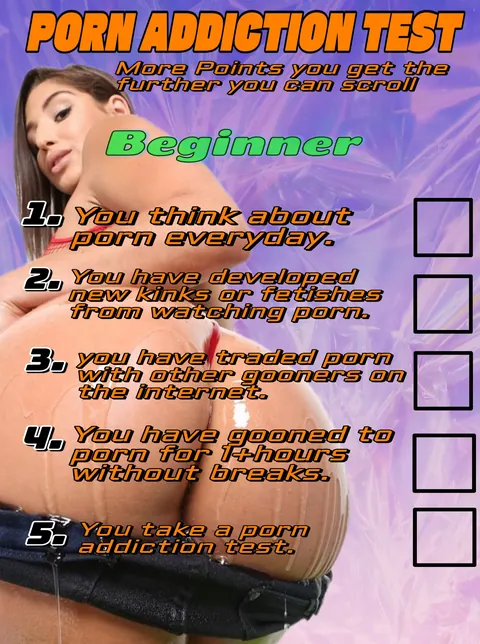 Wanna see if you really are an addict.