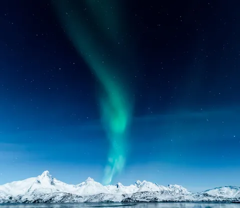 Subtle Aurora in Tasiilaq, East Greenland [3745x3243] [OC]
