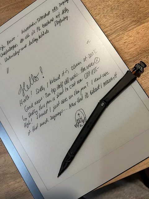 Today i baked my remarkable pen