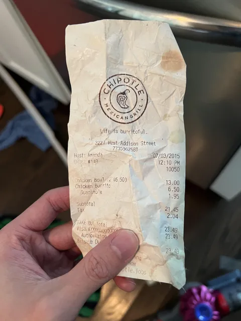 Found a receipt under my dishwasher from exactly 10 years ago