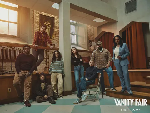 First Image from Musical 'Octet' - Directed by Lin-Manuel Miranda ('Hamilton', 'In the Heights') - Starring Amanda Seyfried, Rachel Zegler, Sheryl Lee Ralph, Jonathan Groff, Tramell Tillman, Gaten Matarazzo, Phillipa Soo, and Paul-Jordan Jansen