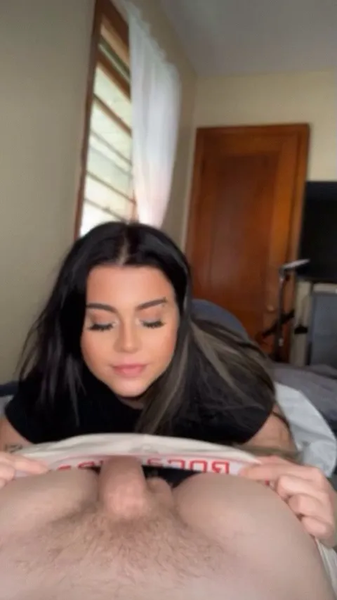 I get so excited to put his cock in my mouth