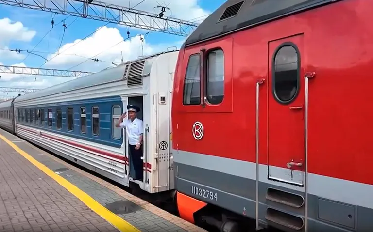 For the first time in 5 years, a train arrived from Pyongyang to Moscow.