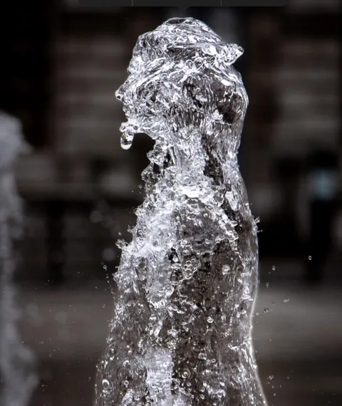 A figure took form in this water fountain photo from Somerset House London 