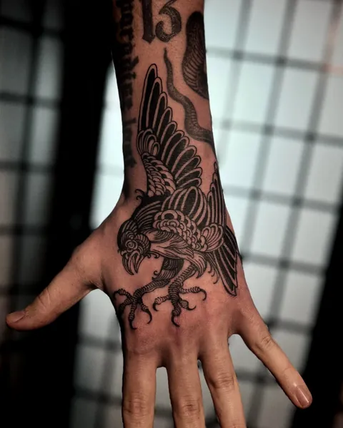 Hand Tattoo by Lukey Wolf - Done at Red Point Tattoo London UK - @lukey.wolf