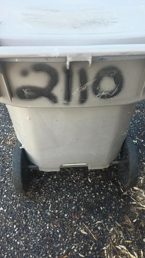 My neighbor swapped their broken trashcan with ours.