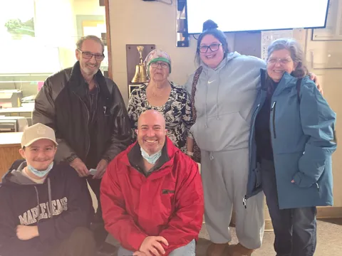 My Grandmother just got to ring the bell signifying she has finished chemo!! [OC]