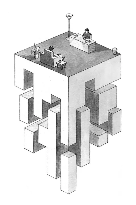 Illustrations from a book I made based on my love of architecture.