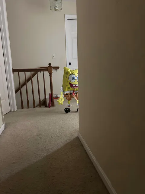 Waking up to find my sons balloon partially deflated to a very unsettling level