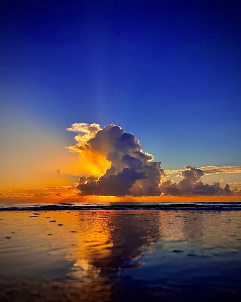 ITAP of a sunrise reflecting off the sand