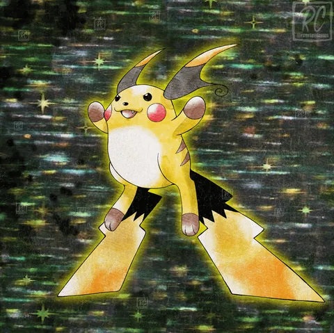 Mega Raichu X &amp; Y Gen 1 Retro Style! [OC]