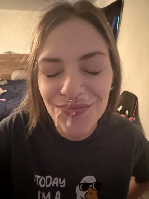 My breakfast is on my face