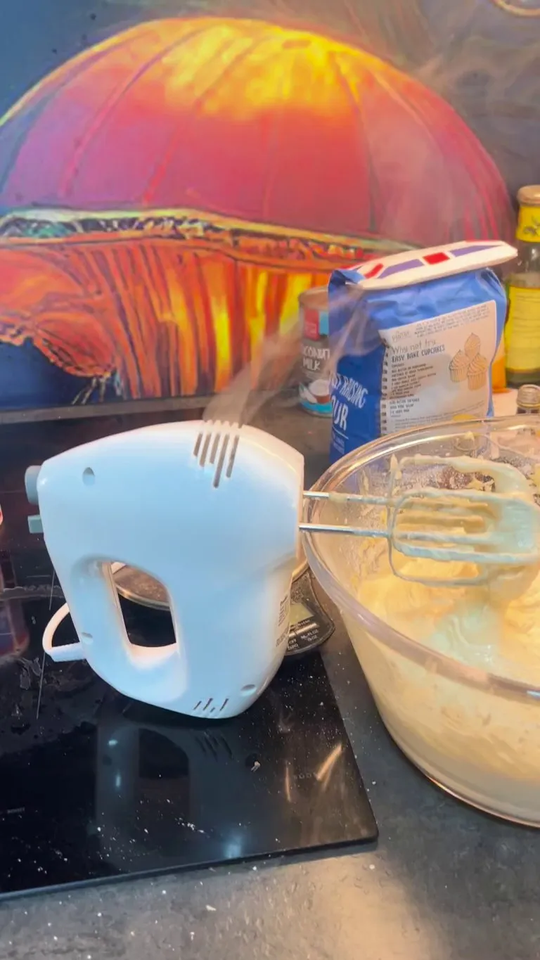 Half way through baking two cakes…