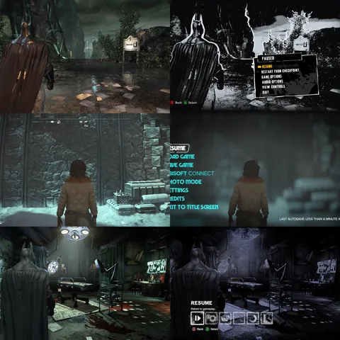 I love it when pause screens apply a visual effect to the current image on screen