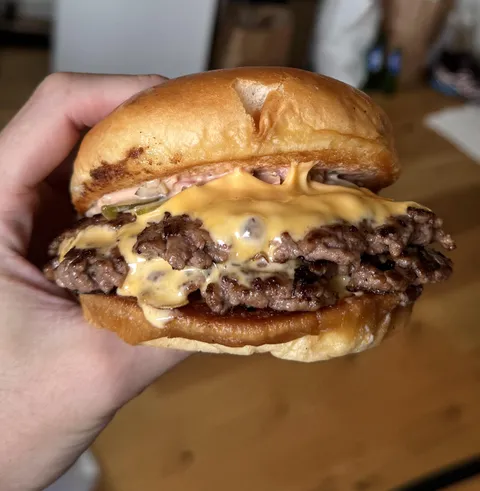 [Homemade] Smash burger