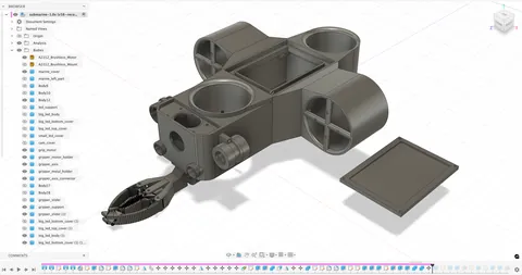My wife dropped her sunglasses into a deep lake, so I built a small underwater ROV with a gripper to try to retrieve them