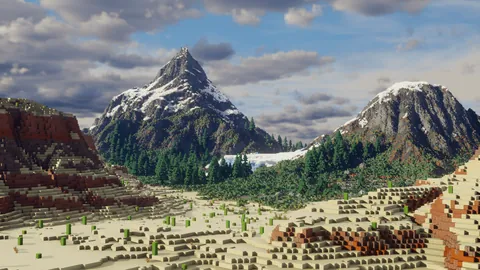 Textbook Map in Minecraft