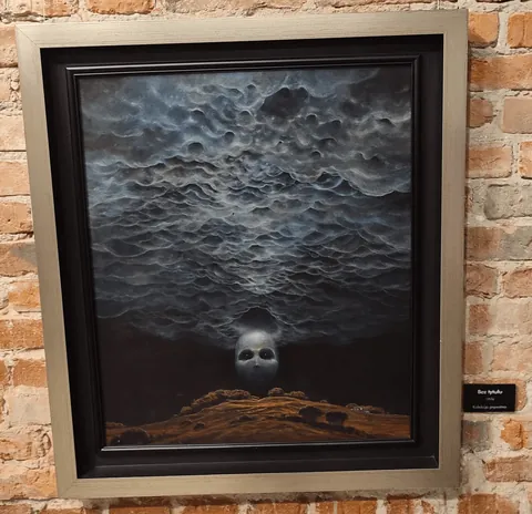 Some of the lesser known Beksiński's works currently exhibited in Warsaw
