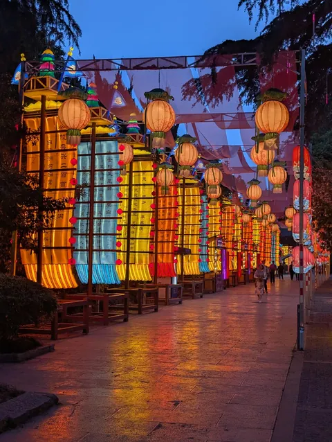 I randomly found Nanjing’s Qinhuai Lantern Festival, and it was breathtakingly beautiful