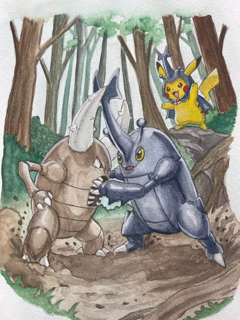 [OC] Pikachu &amp; Friends