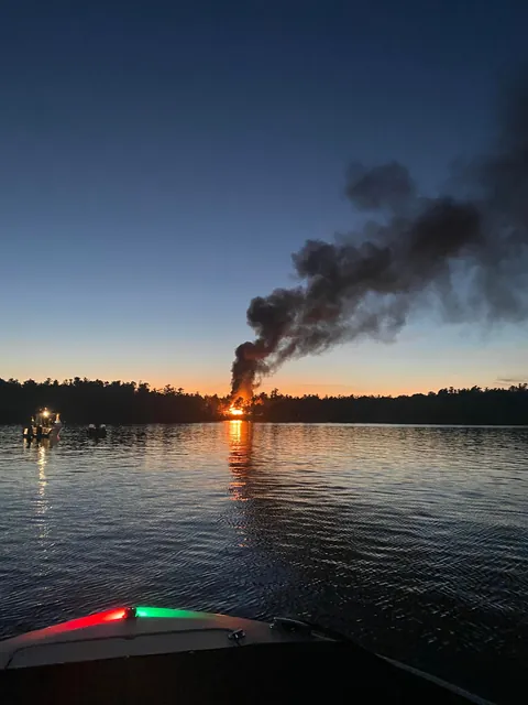 Cottage beside mine burned down….