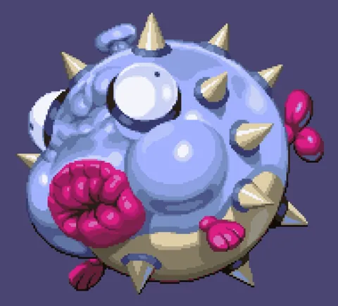 My Pufferfish - Before &amp; after cleanup.