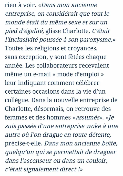 Se faire respecter c'est « woke » pour Charlotte du Figaro