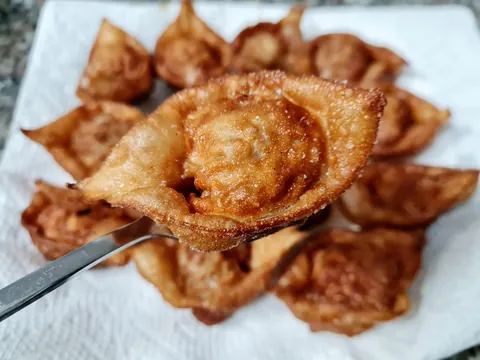 [Homemade] Gold Ingot Shaped Wantons