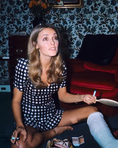 Sharon Tate, photographed in her Paris hotel suite by Jean-Claude Deutsch in October of 1968.
