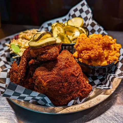 [OC] I make Hot Fried chicken, Bread &amp; Butter pickles, and Dorito Mac N'Cheese.