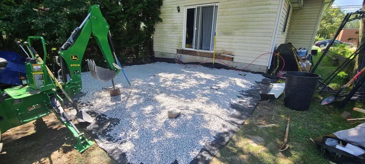 Replaced the deck that was falling apart when I bought the house, and decided to go bigger