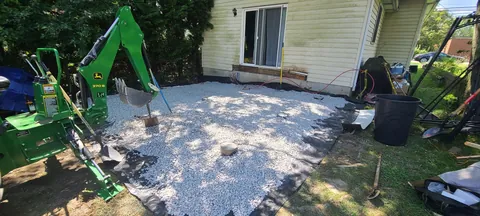 Replaced the deck that was falling apart when I bought the house, and decided to go bigger