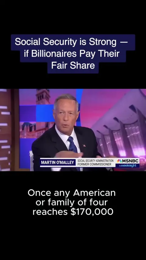 Somebody that makes $170 million pays the same $10,000 into Social Security as a family of four that made $170,000