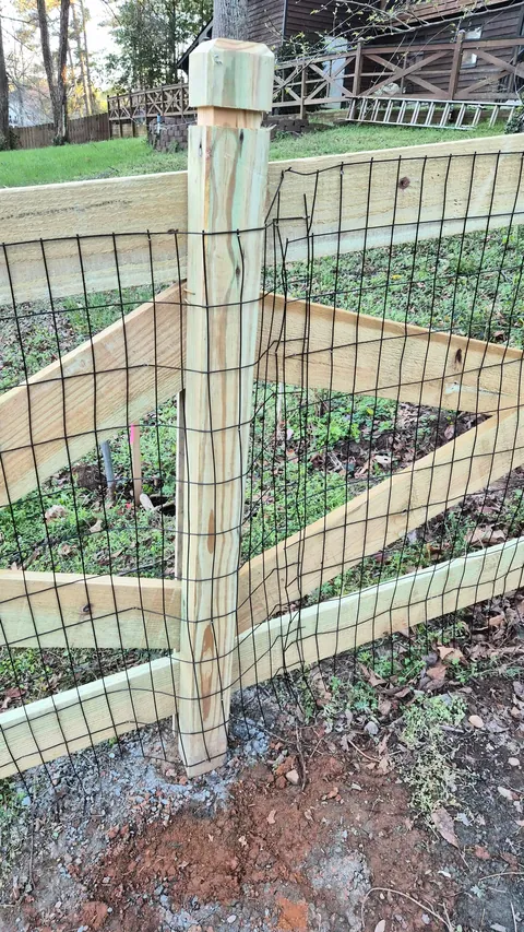 Went with the "under dog" company to build a fence and this is what I'm left with