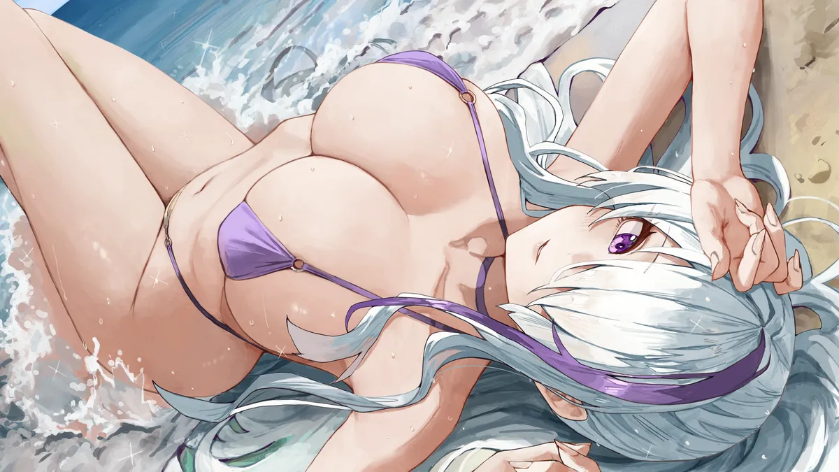 Swimsuit Unzen at the beach