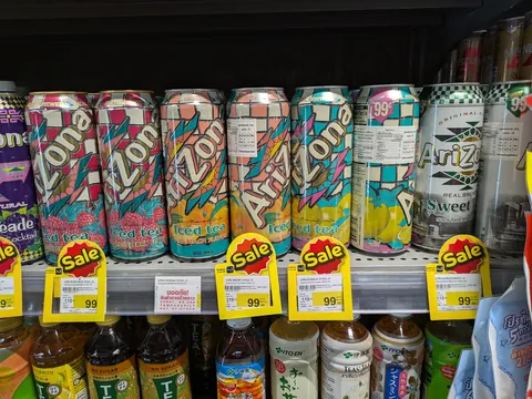 Thailand sells Arizona Ice Tea for 99 Baht