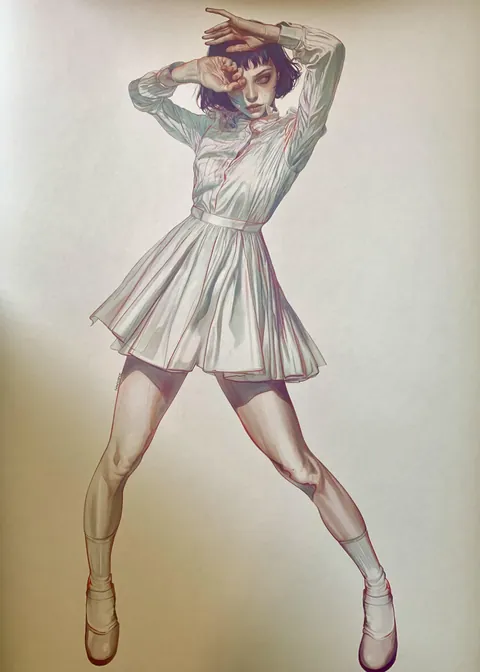 Hypoesthesia, Senescence, Coloured Pencil, Copic Marker, Multiliner, Ink, 2025