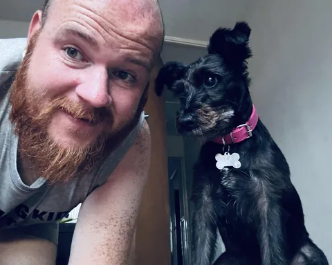 Walking down the street with Olive (my Patterdale Terrier) wearing my exercise kit. A woman stops her car, winds down her window and says; “a man like you should have a big Rottweiler, not that little thing.” Shut her window, then drove off.  Lmao, but I don’t care. I love my little doggy.