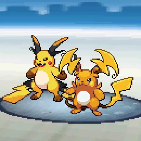 [OC] bit late but finally done them all - Mega Raichu X &amp; Y!